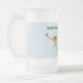 Lungdjur i övre Pappa Frostat Ölglas