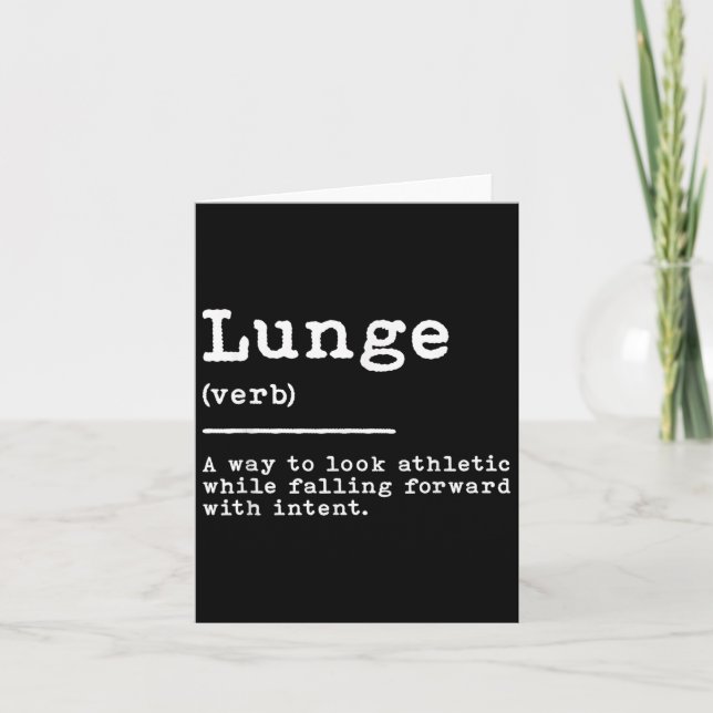 Lunge Definition Fening Sword Move Quote Fe Kort (Framsida)