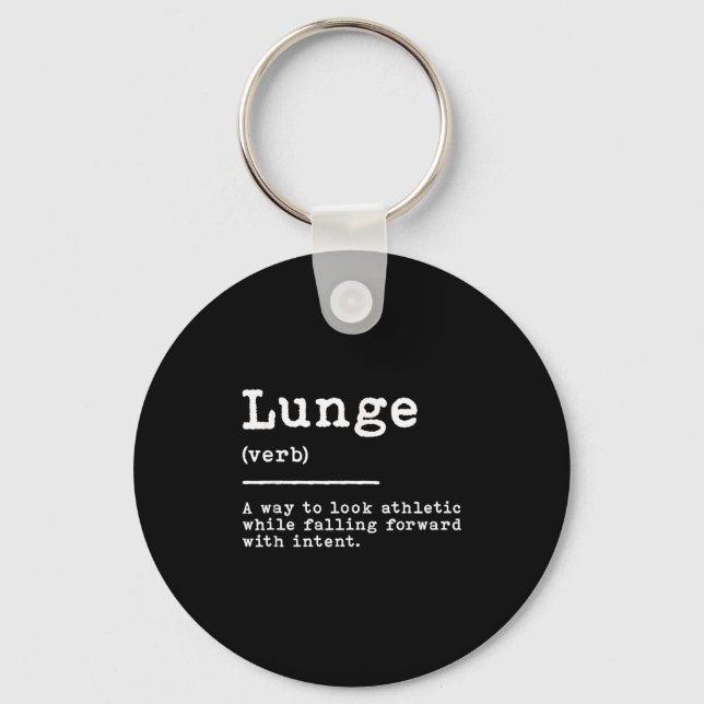 Lunge Definition Fening Sword Move Quote Fe Nyckelring (Framsida)