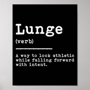 Lunge Definition Fening Sword Move Quote Fe Poster