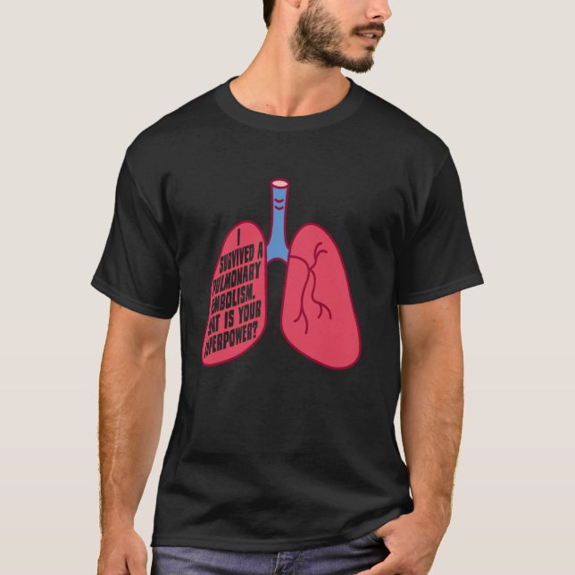 Lungemboli  Emboli  Supervatten  Överlevnad T Shirt (Framsida)