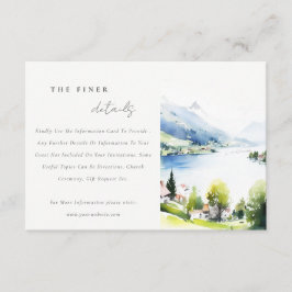 Lungern Switzerland Landscape Wedding Details Tilläggskort