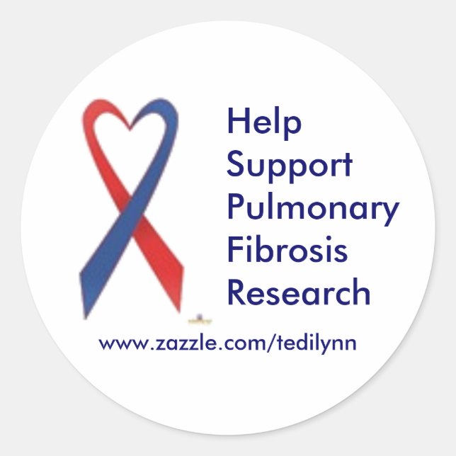 Lungfibros...dekal Runt Klistermärke (Framsida)