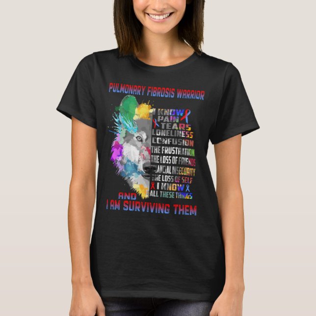 Lungfibros - medvetandegörande Bandets stödgåvor T Shirt (Framsida)