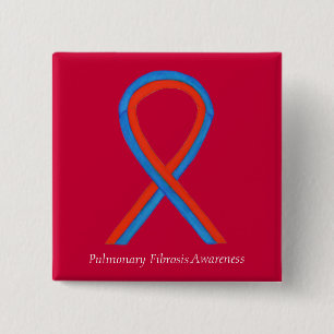 Lungfibrosmedvetande Ribbon Button Stift Knapp