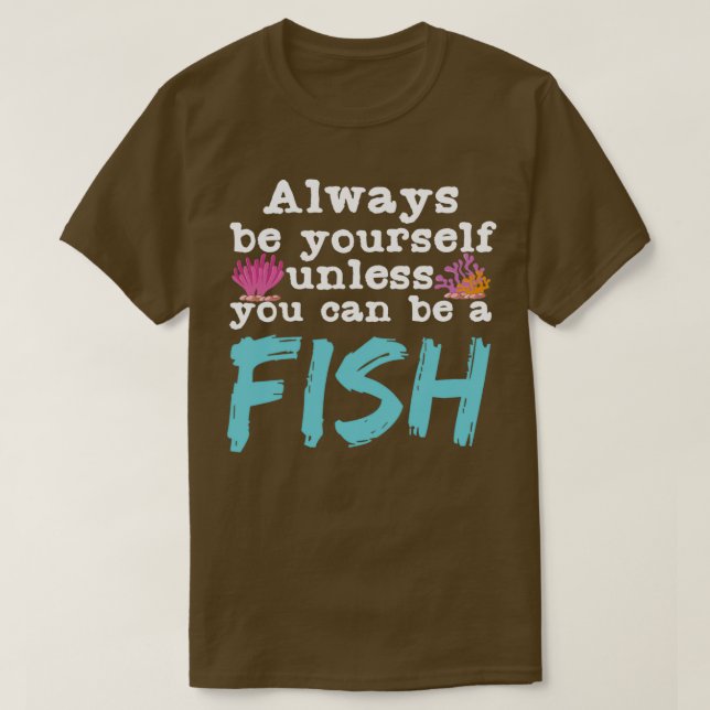 Lungfiskcitattjänsteman Aquarium Aquarist T Shirt (Design framsida)