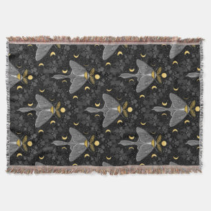 Lunghöjd, måne-faser och elfenbensmönster filt