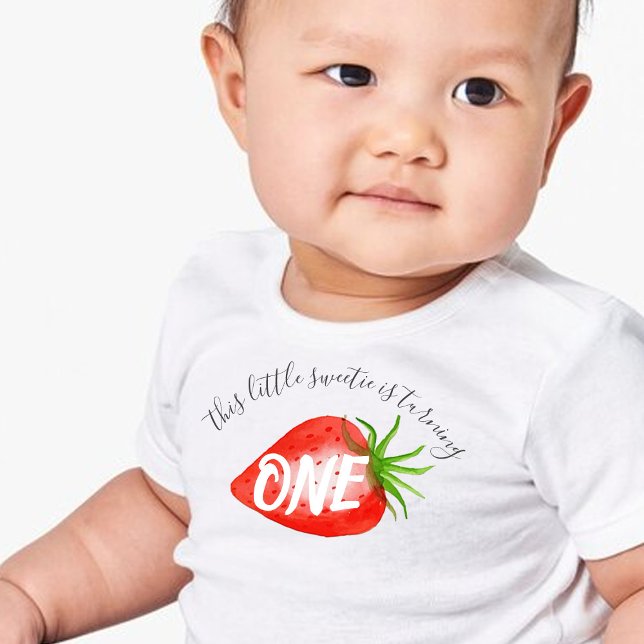 Lunghondel Strawberry 1:a födelsedag T Shirt (Skapare uppladdad)