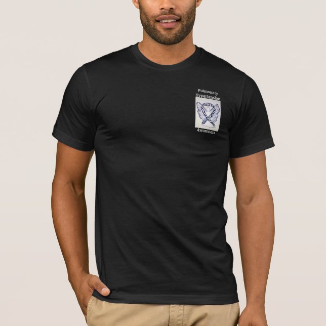 Lunghypertoni Medvetenhet Ribbon Anpassningsbar Te Tee Shirt (Framsida)