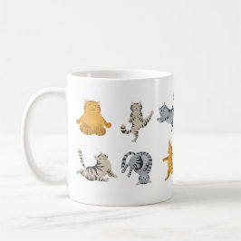 Lungkatter yoga pose kaffemugg