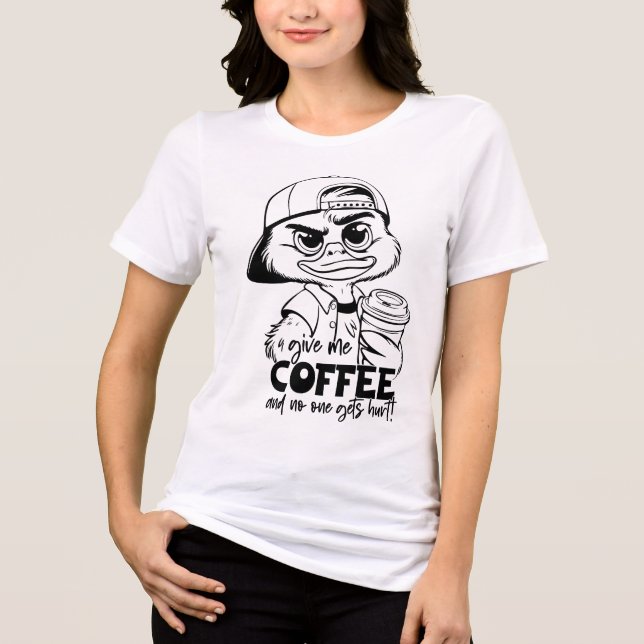 Lungny Anka-citat Sarkastic Humor för Anka Älskare T Shirt (Framsida)