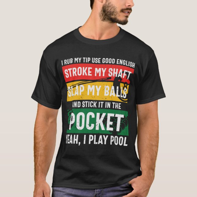 Lungny Billiards som säger Retro T Shirt (Framsida)
