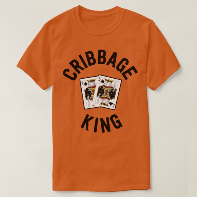 Lungny Cribbage Shirt För manar Cribbage Kung Gran T Shirt (Design framsida)