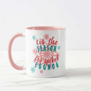 Lungny December Winter Season Eggnog Quote Ord Mugg