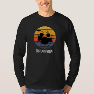 Lungny Drummer Art För manar Women Drum Set Drummi T Shirt