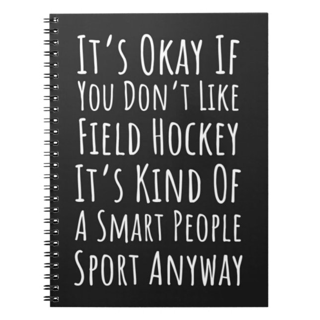 Lungny Fält Hockey presenterar idrottsspelarteamet Anteckningsbok (Framsidan)