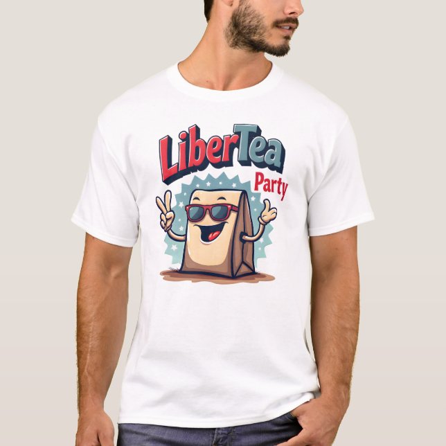 Lungny Gen Z 4:e juli - LiberTEA Party T Shirt (Framsida)