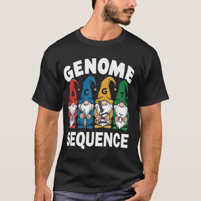 Lungny Genome Sequence Gnome Biology Scienc T Shirt (Framsida)