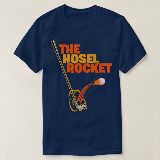 Lungny Golf-Klubben sköt Hosel Rocket Golfer Boll T Shirt (Design framsida)