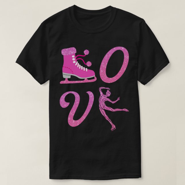 Lungny Ice Skating Figur Skates Sport T Shirt (Design framsida)