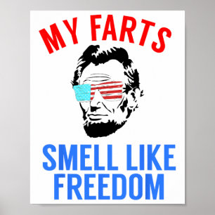 Lungny juli 4:e Party - Ljuny Abe Lincoln Tee Poster