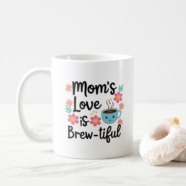 Lungny Mamma Mugg - Mamma Kärlek är ett halmtdrabb (Med munk)