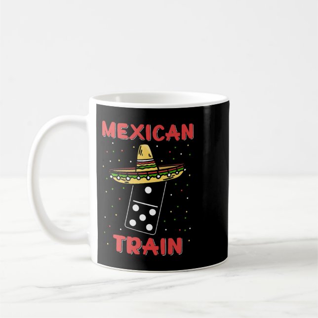 Lungny Mexican Tåg Dominoes Kaffemugg (Vänster)