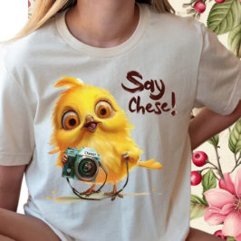 Lungny Summer Vibes-Cute Gult Whimsical Chicken T Shirt