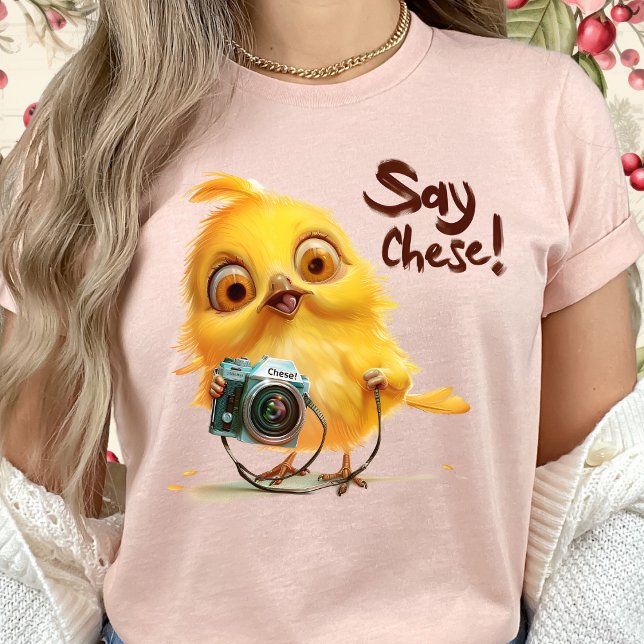 Lungny Summer Vibes-Cute Gult Whimsical Chicken T Shirt (Skapare uppladdad)