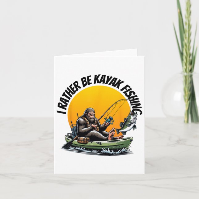 Lungny Vatten Paddling Bigfoot Kayak Fishin Kort (Framsida)