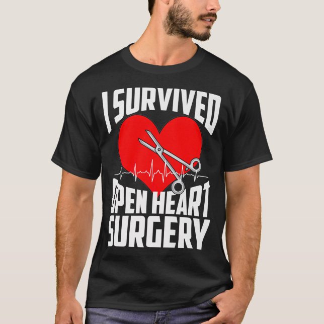 Lungnyck Open Heart Surgery Gift Manar Coola Överl T Shirt (Framsida)