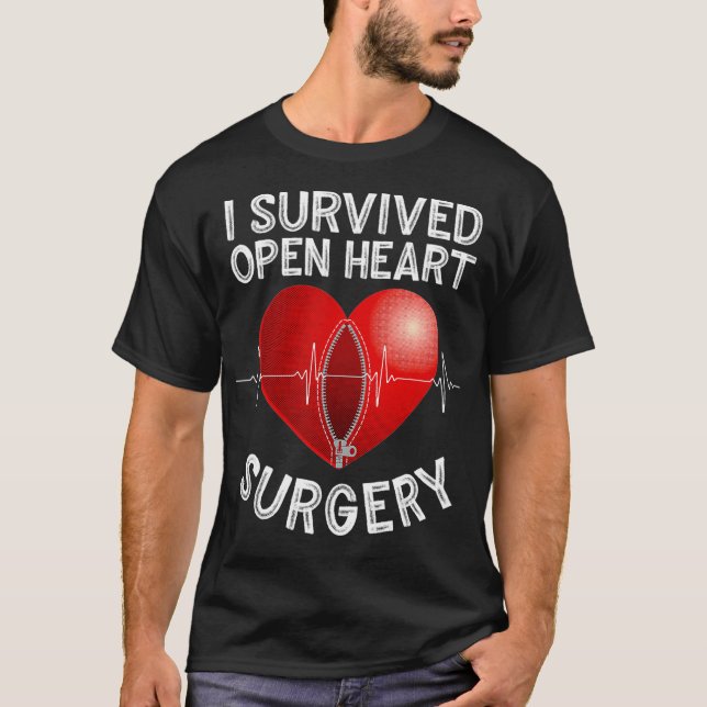 Lungnyck Open Heart Surgery Gift Manar Coola Överl T Shirt (Framsida)