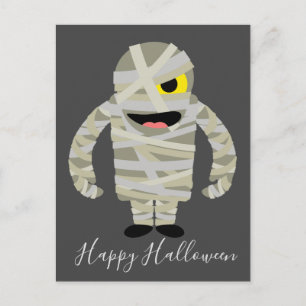 Lungnygg mummy zombie Halloween-tema Vykort