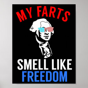 Lungnyj juli 4:e Party - Funny George Washington T Poster