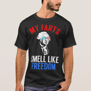 Lungnyj juli 4:e Party - Funny George Washington T Shirt