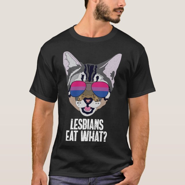 Lungnyttigt Cat Bisexual Lesbiskar Ötta Vad Bi Pri T Shirt (Framsida)