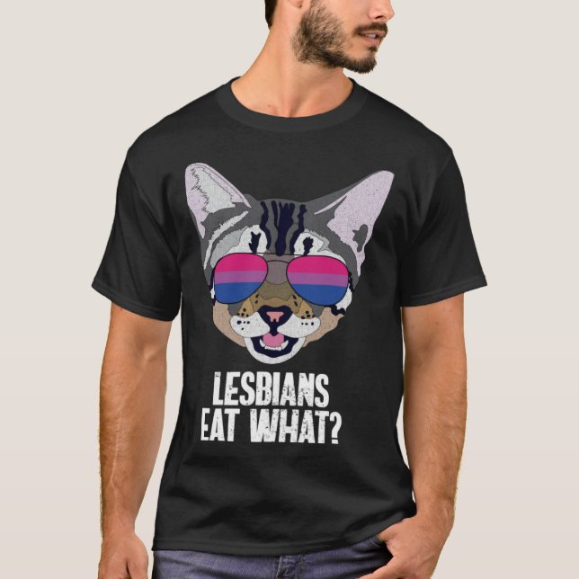 Lungnyttigt Cat Bisexual Lesbiskar Ötta Vad Bi Pri T Shirt (Framsida)