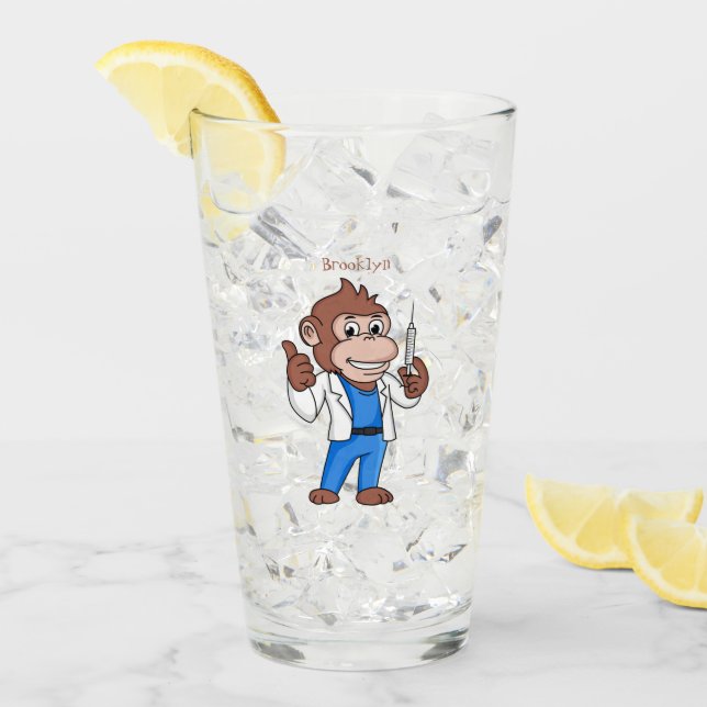 Lungorangutan tecknad doktor glaskopp (Framsida Ice)