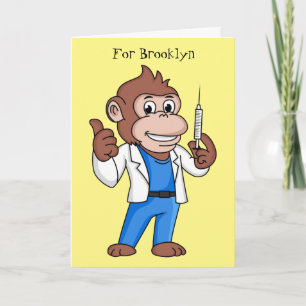 Lungorangutan tecknad doktor kort