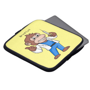 Lungorangutan tecknad doktor laptop fodral