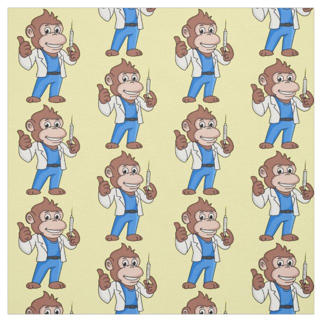 Lungorangutan tecknad doktor tyg (Provkarta)