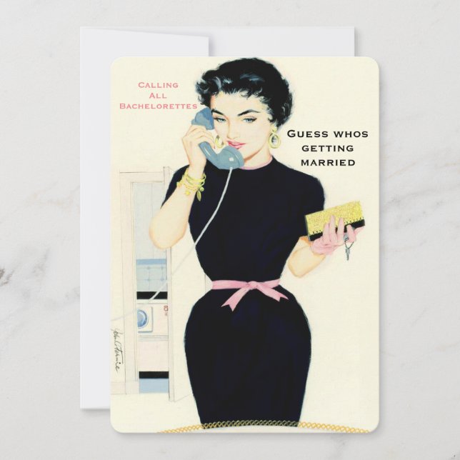 Lungretro gossip inbjudningar (Framsida)