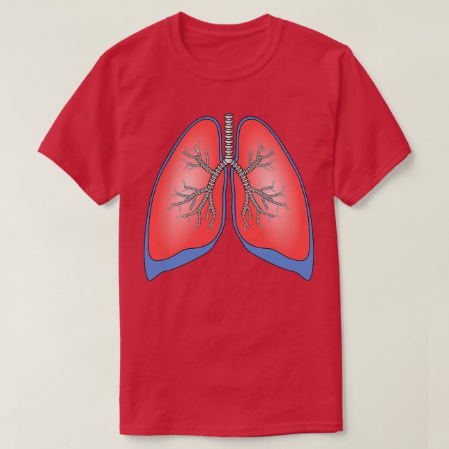 Lungs Healthy Funny T Shirt (Design framsida)