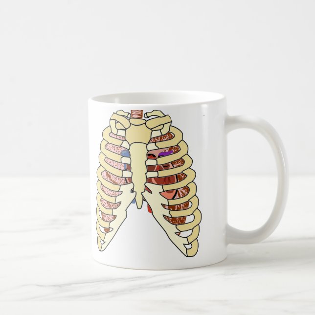 Lungs & hjärta för stödbur kaffemugg (Höger)
