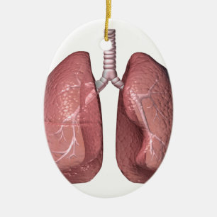 lungs julgransprydnad keramik