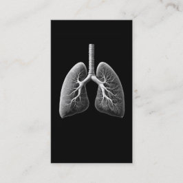 Lungsjukdom Doktor Simple Black Visitkort