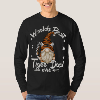 Lungt animaliskt utskrifts Gnome for Grandpa World T Shirt