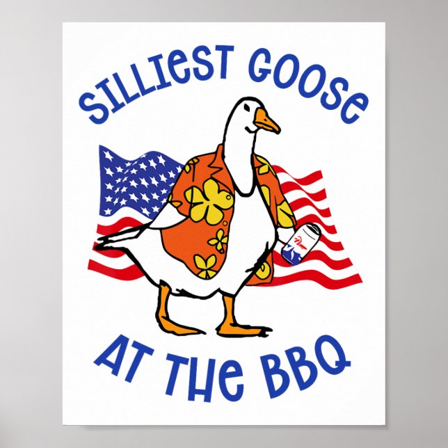 Lungt Fånig går på Bbq djurgås 4:e J Poster (Framsidan)