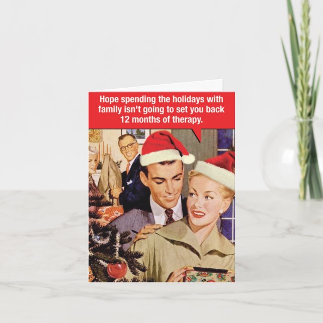 Lungt God jul-kort - 12 månaders behandling Kort (Framsida)