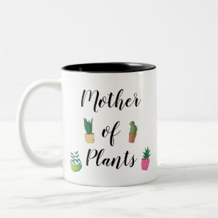 Lungt Mor i växterna Plant Dam Gardener Två-Tonad Mugg